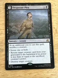 Desperate Plea R 103 Non-Foil MTG TLE Magic - Image 1