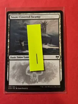 2021 Magic The Gathering Kaldheim #280 Snow-Covered Swamp, C, NF, cd1 - Image 3