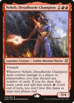 Neheb, Dreadhorde Champion War of the Spark MTG Magic The Gathering - Image 1