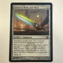 MTG Sword of Body and Mind Scars of Mirrodin NM - Image 1