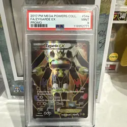Pokemon TCG PSA 9 MINT Zygarde EX 54a/124 Mega Powers Collection Full Art Promo - Image 1