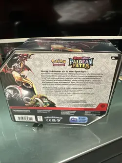 Shiny Charizard ex Paldean Fates Scarlet and Violet Pokemon TCG Tin Mint Sealed - Image 4