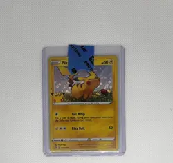 2020 pikachu Tail Whip Pokemon Card/ RARE Holo Never Played 60 HP - Image 3