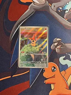 Pokemon TCG Victini SVP 208 Black Star Promo Illustration Rare Near Mint! - Image 1