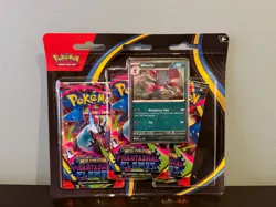 Pokemon Mega Evolution Phantasmal Flames 3-Pack Blister - Weavile - Image 1