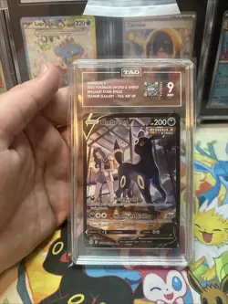 Pokemon SWSH Brilliant Stars Umbreon V Trainer Gallery #TG22/TG30 TAG 9 Mint - Image 1