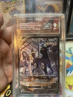 Pokemon SWSH Brilliant Stars Umbreon V Trainer Gallery #TG22/TG30 TAG 9 Mint - Image 3