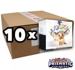 PRESALE 1/17 PRISMATIC EVOLUTIONS Elite Trainer Box CASE OF TEN 10 ETBs Pokemon - Image 1