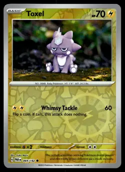 TOXEL 069/182 COMMON PARADOX RIFT POKEMON - Image 1