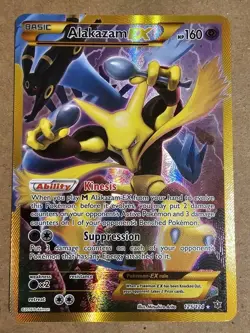 Pokemon TCG Alakazam EX (Secret) 125/124 Fates Collide Holo LP - Image 1