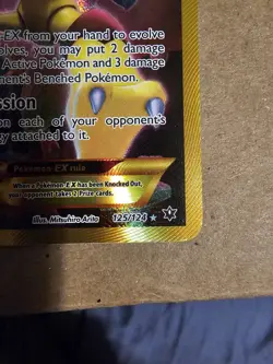 Pokemon TCG Alakazam EX (Secret) 125/124 Fates Collide Holo LP - Image 2
