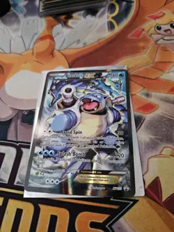 Pokemon TCG Blastoise EX XY122 Holo Black Star Promo Full Art XY Holo Rare - Image 1