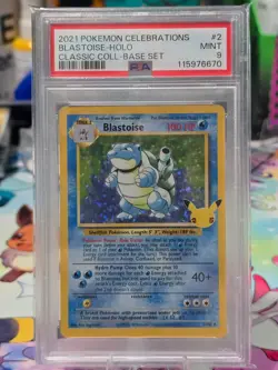 Pokemon TCG: Blastoise - 2/102 - Celebrations: Classic Collection - PSA 9 - Image 3