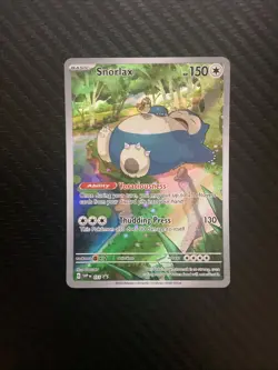 Pokemon TCG Snorlax Scarlet & Violet Black Star Promos 051 Holo Promo NM - Image 1