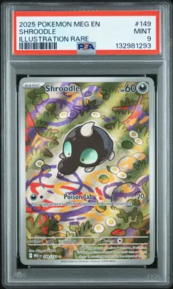2025 Pokemon MEG EN-Mega Evolutions #149 SHROODLE IR PSA 9 - 132981293 - Image 1