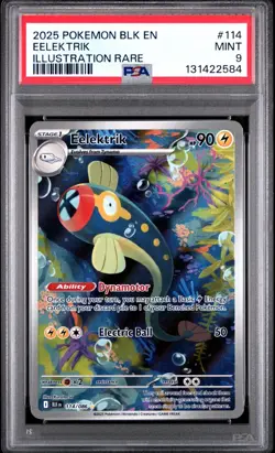 2025 Pokemon SV: BLK EN-Black Bolt #114/086 SERVINE PSA 9 - 131422584 - Image 1