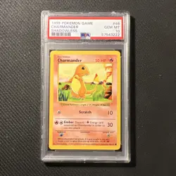 1999 POKEMON GAME 46 CHARMANDER PSA 10 - Image 1