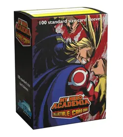 My Hero Academia Collectible Card Game All Might Flex Card Sleeves | 100 Dragon - Image 1