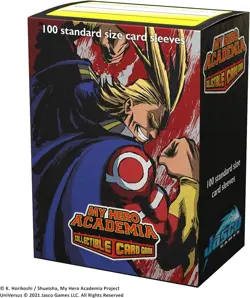 My Hero Academia Collectible Card Game All Might Flex Card Sleeves | 100 Dragon - Image 3