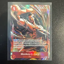 Monkey D. Garp Alt Art OP13-016 - One Piece English Card - Carrying on His Will - Image 1