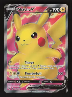 Pikachu V 170/185 Pokemon Vivid Voltage Holo Full Art Card - Image 1