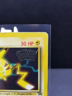 Pikachu Promo #4 1999 Kids WB The First Movie Pokemon Card Black Star Promo (MP) - Image 2
