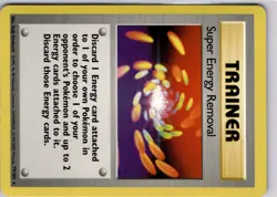 Pokemon TCG Super Energy Removal Base Set 79/102 Regular Rare Trading Card TCG - Image 5