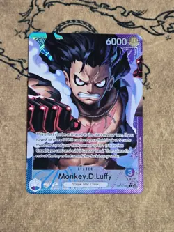One Piece Card Game Monkey.D.Luffy Alternate Art OP11-040 Leader Rare NM English - Image 1