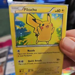 XY Base Set Pikachu Holo 42/146 - Pokemon Card Pikachu - Sealed/New O43 - Image 3