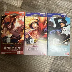 ONE PIECE TRADING CARD GAME: SPECIAL DON!! SET VOLUME 1, 2, 3 LUFFY ACE SABO - Image 1