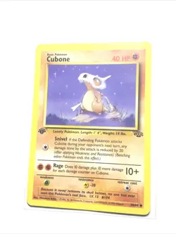 CUBONE - 50/64 - 1st Edition Jungle - Pokemon Card - LP - Image 1