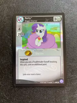 My Little Pony CCG X37 card lot (2013) - Rarity Dragon Tamer Promo (LP) - Image 2