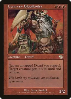Dwarven Bloodboiler MTG LP judgement red dwarf magic card - Image 1