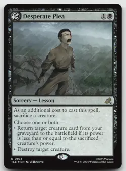 Desperate Plea R Foil Avatar: The Last Airbender: Eternal-Legal 103 NM - Image 1