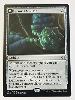 MTG Primal Amulet NM Ixalan Regular Magic The Gathering - Image 1