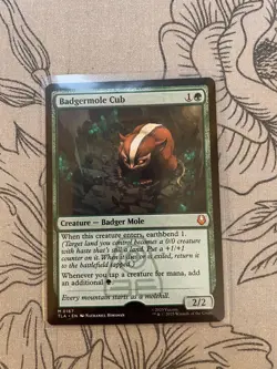 Misprint Badgermole Cub M0167 Mythic MTG Avatar Missing Foil Stamp - Image 1