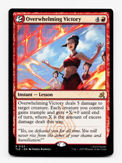 Overwhelming Victory [Avatar: The Last Airbender: Eternal-Legal] MTG ?? - Image 1