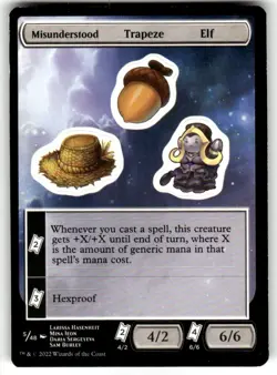 MTG {Misunderstood Trapeze Elf Sticker Sheet} - Unfinity #S05 - Image 1