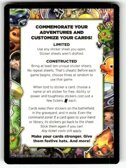 MTG {Misunderstood Trapeze Elf Sticker Sheet} - Unfinity #S05 - Image 2