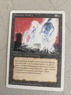 MTG Revised Animate Dead Uncommon 1994 Unplayed See Description Magic - Image 1