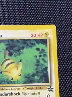 Pikachu # 27 WOTC Black Star PROMO "Bumblebee" Pokemon Card - Image 3
