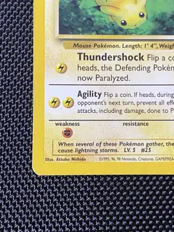 Pikachu # 27 WOTC Black Star PROMO "Bumblebee" Pokemon Card - Image 5