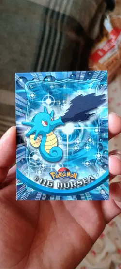 ?? Horsea 2000 Topps Pokemon TV Non Holo Animation Series Blue Logo # 116 - Image 1