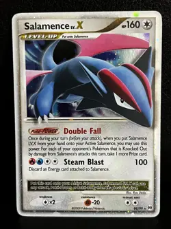 Pokemon Platinum Arceus Salamence Lv.X 98/99 Holo Rare - Image 1