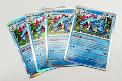 Feraligatr Holo 041/162 4x x4 Pokemon Cards 2024 Temporal Forces Playset - Image 1