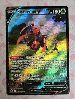 Pokemon CardKricketune V TG12/TG30: Sword & Shield Trainer Gallery Full Art Holo - Image 1