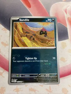 Pokemon TCG Sandile Master Ball Pattern 057/086 Black Bolt English NM - Image 1