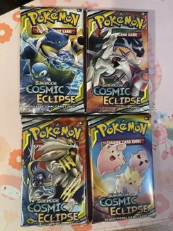 Pokemon TCG - Cosmic Eclipse Booster Pack Art Set - Factory Sealed 820650805899 - Image 1