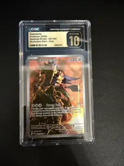 CGC 10 Pristine Pokemon TCG Zamazenta IR Destined Rivals 201/183 - Image 1