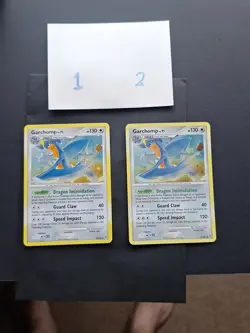 Pokemon TCG Garchomp LV.71 Holo foil 5/147 Platinum Supreme Victors 2009 (swirl) - Image 1